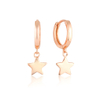 Women Jewelry Silver and brass Star Shape Hoop Earrings YCE2587