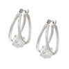 Hot Selling Gold Plated 8mm CZ Oval Hoop Earring YCE2318
