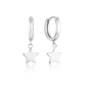Women Jewelry Silver and brass Star Shape Hoop Earrings YCE2587