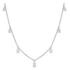 Droplet Newest White Gold Sterling Silver Women Necklace YCN6765