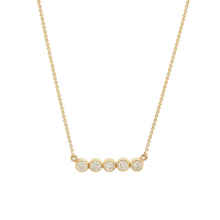 Crystal CZ Stone 5 Bezel Setting Necklaces Jewelry YCN6836